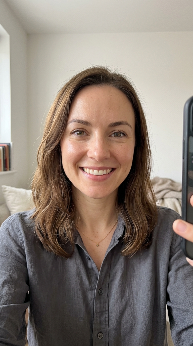 Selfie before glow-up preview